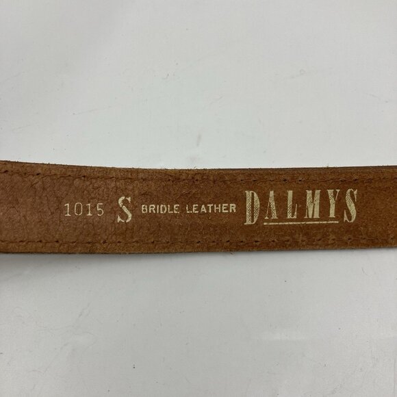 Dalmy's Bridle Leather Belt Womens S Tooled Brown Equestrian - Picture 3 of 8